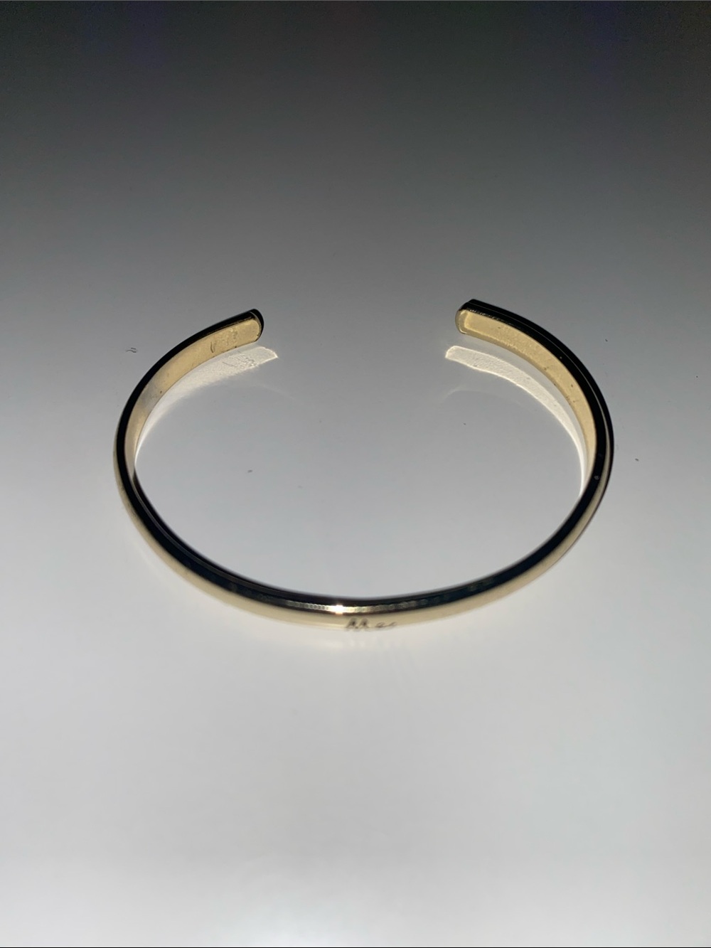 Minimal Me Gold Tone Open Cuff Bracelet